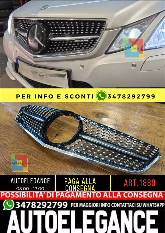 ⭐1889 GRILLE E CLASS W207 C207 A207 2009-2013 COUPE CABRIO LOOK AMG DIAMOND⭐ 