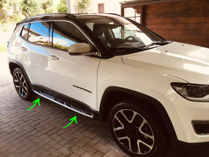 💥MINIGONNE LATERARI ADATTO PER Jeep Compass MX 2017 + 4x4💥