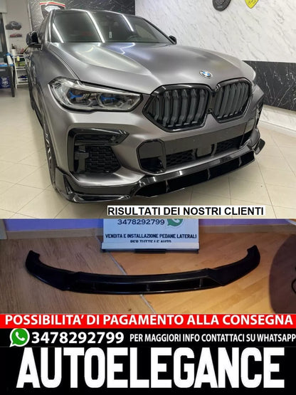 ⚡1026 SPLITTER ADATTO PER X6 G06 2020-2023 MSPORT NERO LUCIDO⚡