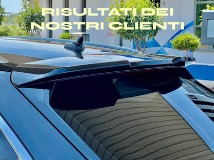 💎1379 Spoiler ADATTO PER AUDI A6 C8 Avant Rear Spoiler Nero lucido ABS / 18+💎