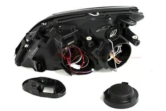 🔥Set fari Angel Eyes per Opel Vectra C + Signum in vetro trasparente nero H7🔥
