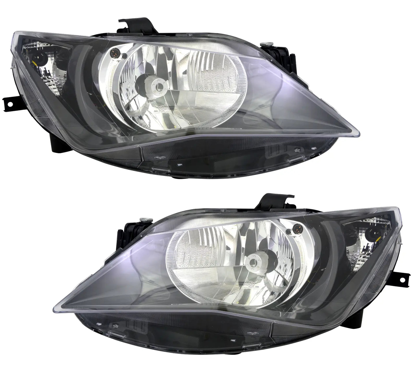 🔥Set of headlights for Seat Ibiza 4 6J 2012- Single black halogen H4 LWR🔥