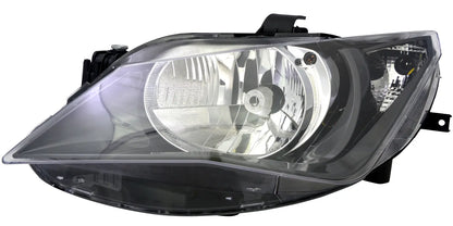 🔥Set of headlights for Seat Ibiza 4 6J 2012- Single black halogen H4 LWR🔥