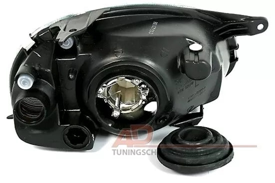 🔥Set fari in vetro trasparente nero per OPEL CORSA B 3/93-9/00 + COMBO B 7/94-🔥