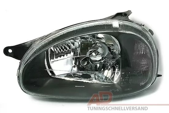 🔥Set fari in vetro trasparente nero per OPEL CORSA B 3/93-9/00 + COMBO B 7/94-🔥