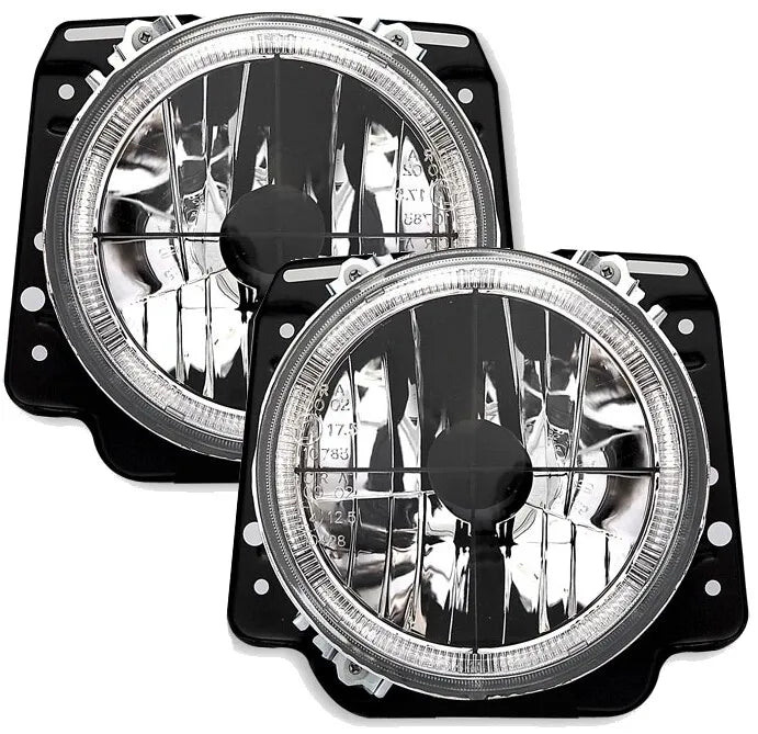 🔥Set fari Angel Eyes con mirino per VW GOLF 2 II 19E vetro trasparente 960321🔥