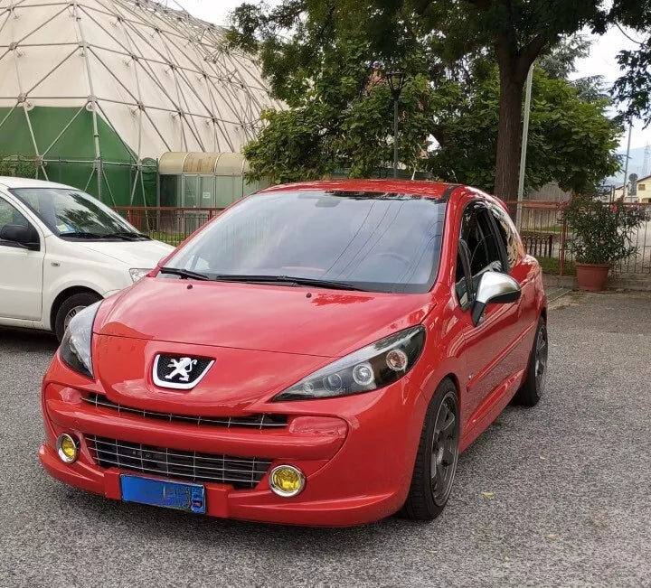 ⭐ 1741 HEADLIGHTS SUITABLE FOR PEUGEOT 207 207 CC 2006-2012 BLACK ANGEL EYES⭐ 