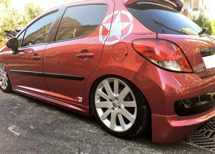🔥1325 SPOILER MINIGONNE LATERALI ADATTO  PER PEUGEOT 207 ABS LOOK SPORTIVO🔥