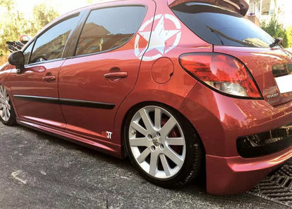 🔥1325 SPOILER MINIGONNE LATERALI ADATTO  PER PEUGEOT 207 ABS LOOK SPORTIVO🔥