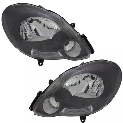 🔥Set fari per Renault Kangoo 2 2013- alogeni neri H4 TFL LWR🔥