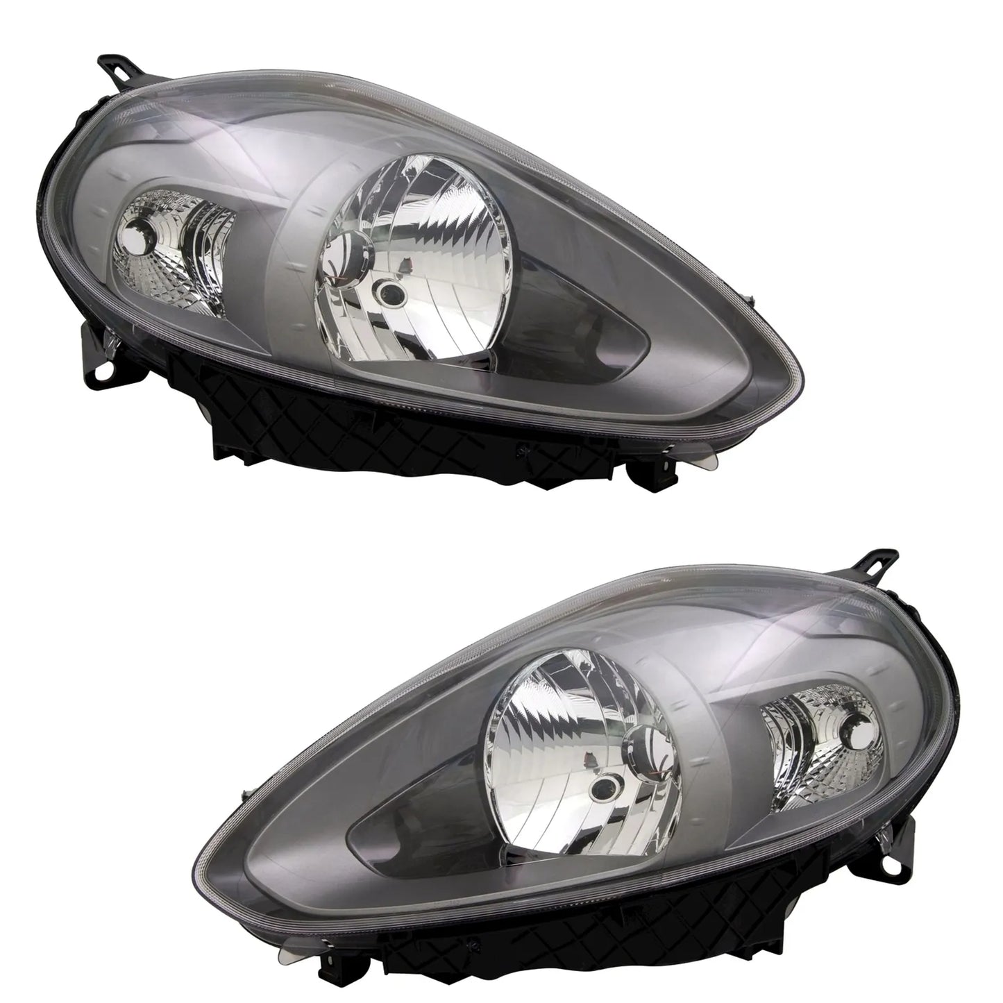 🔥Front headlight kit for Fiat Punto + Evo 199 anthracite H4 halogen🔥