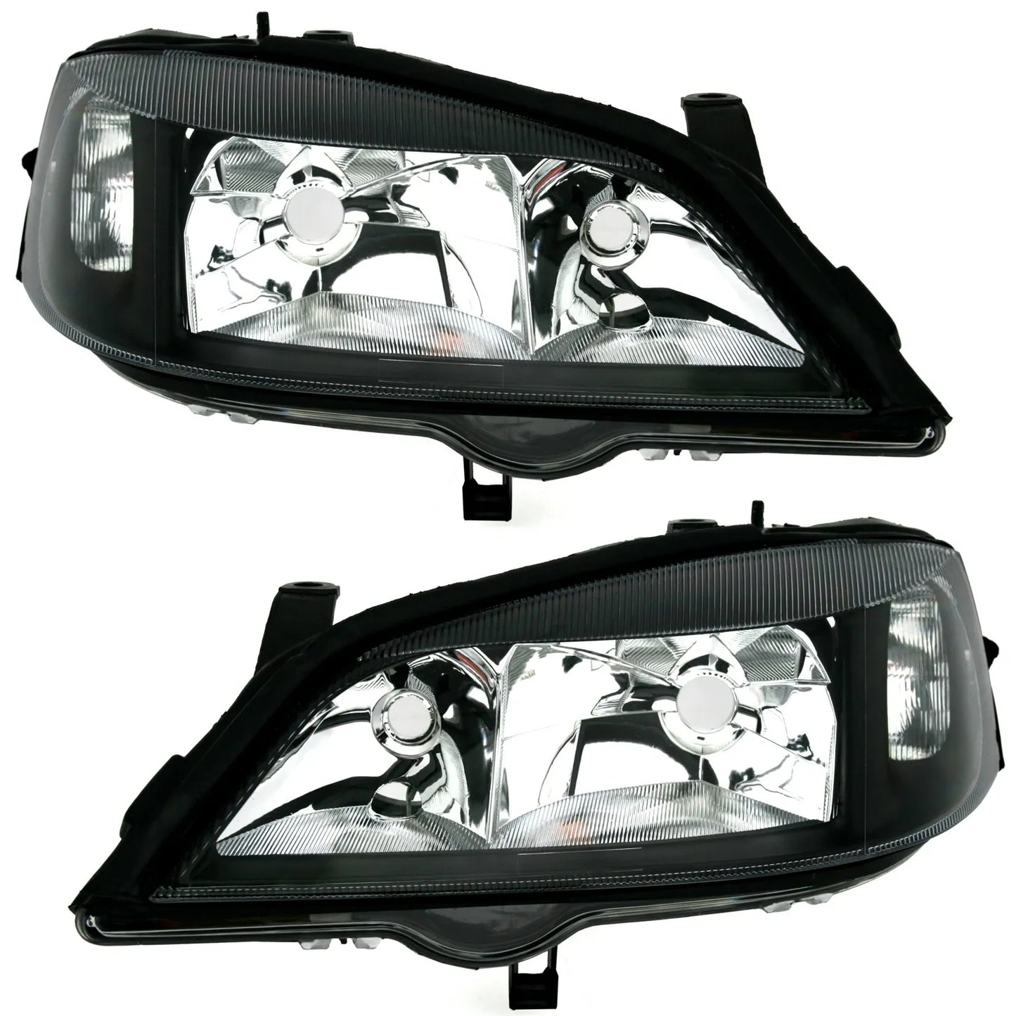 🔥Set fari neri per Opel Astra G 1998-2004 H7 HB3 per LWR elettrico TYC🔥