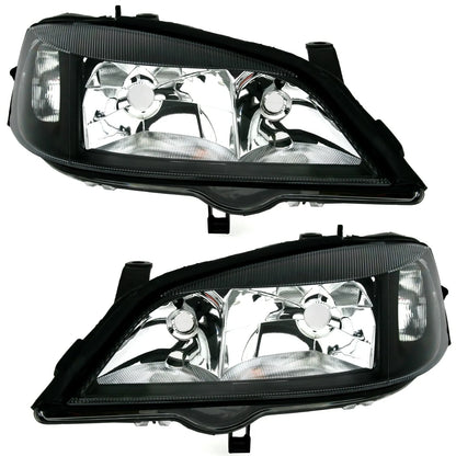 🔥Set fari neri per Opel Astra G 1998-2004 H7 HB3 per LWR elettrico TYC🔥