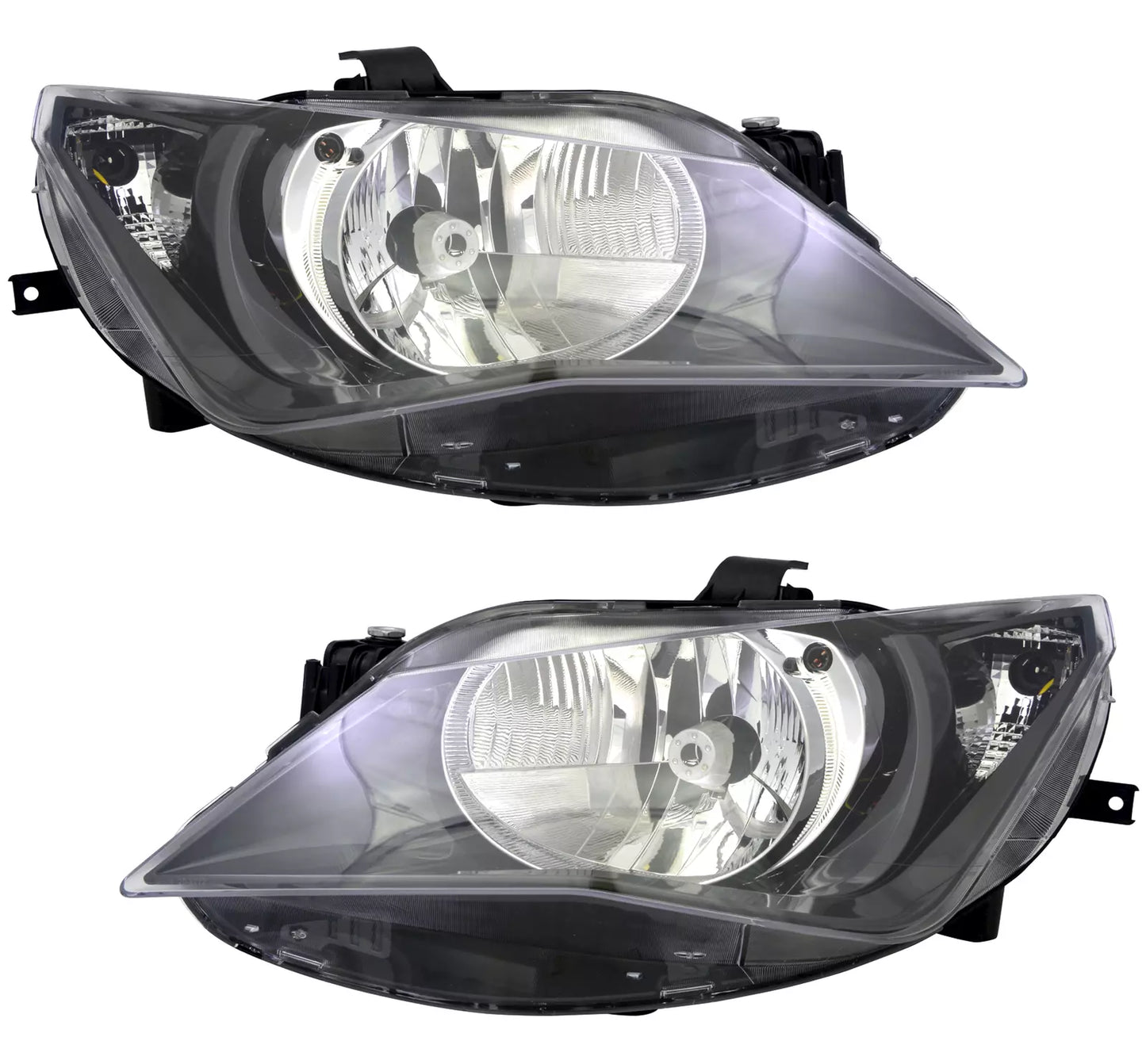 🔥Set fari per Seat Ibiza 4 6J 2012- Attuatore LWR singolo H4 nero🔥