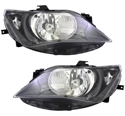 🔥Set fari per Seat Ibiza 4 6J 2012- Attuatore LWR singolo H4 nero🔥