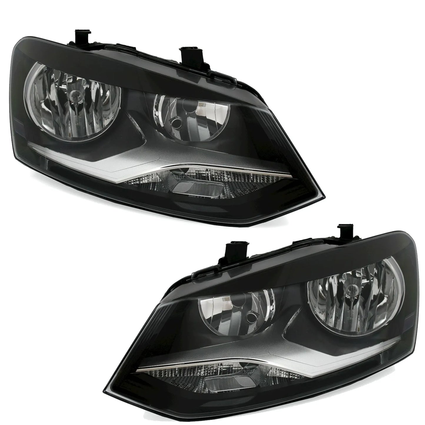 🔥Set fari per VW Polo 6R 2009-2014 H7 cromati Highline Comfortline Crossr🔥