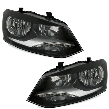 🔥Set fari per VW Polo 6R 2009-2014 H7 cromati Highline Comfortline Crossr🔥