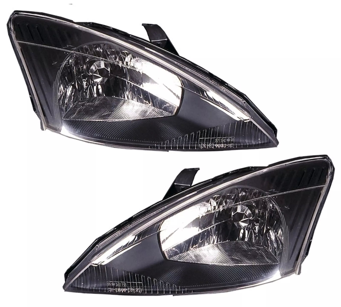 🔥Set fari per Ford Focus MK1 1998-2001 in nero alogeno H4 LWR🔥