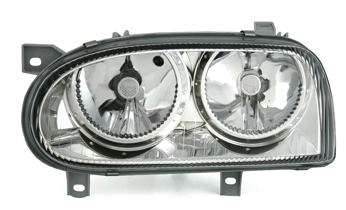 🔥Set fari per VWGolf3 III all91-97 in vetro trasparente cromato H7 alogeno LWR