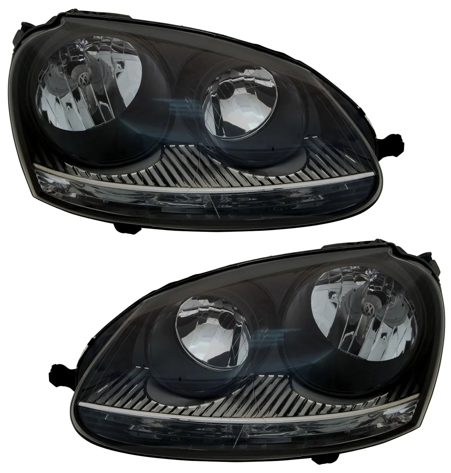 🔥Headlights for VW Golf 5 in black GTI look H7 halogen Jetta 3 1K 2003-2009🔥