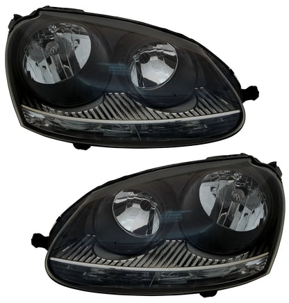 🔥Headlights for VW Golf 5 in black GTI look H7 halogen Jetta 3 1K 2003-2009🔥