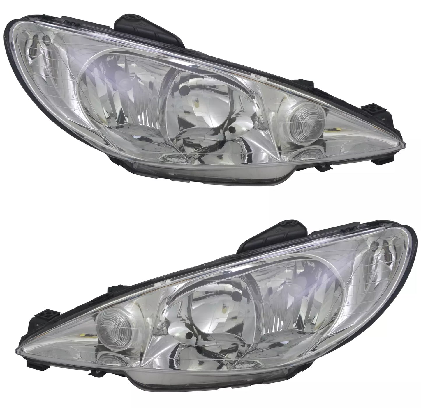 🔥Set fari per Peugeot206 + 206 CC dal 2005- H1 H7 alogeni LWR sinistro destro🔥