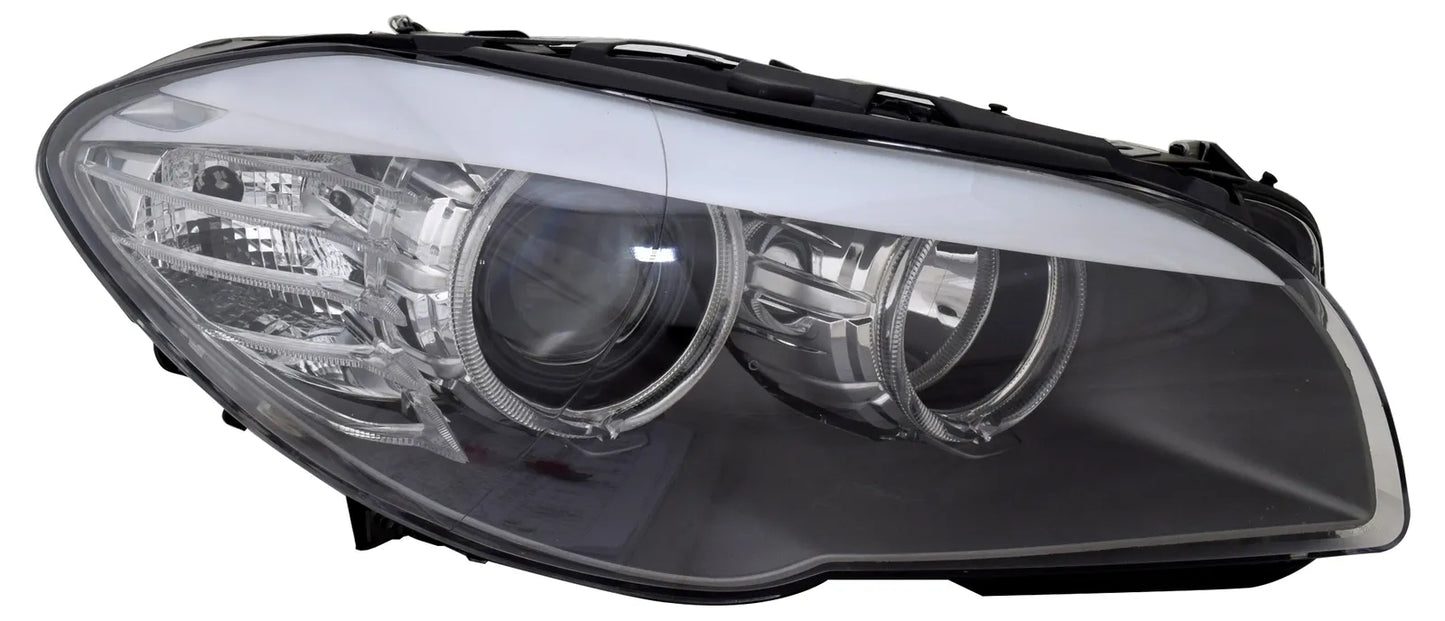 🔥Faro destro per serie 5 BMW F10 F11 2009-2013 H7 alogeno Angel Eyes LED LWR🔥