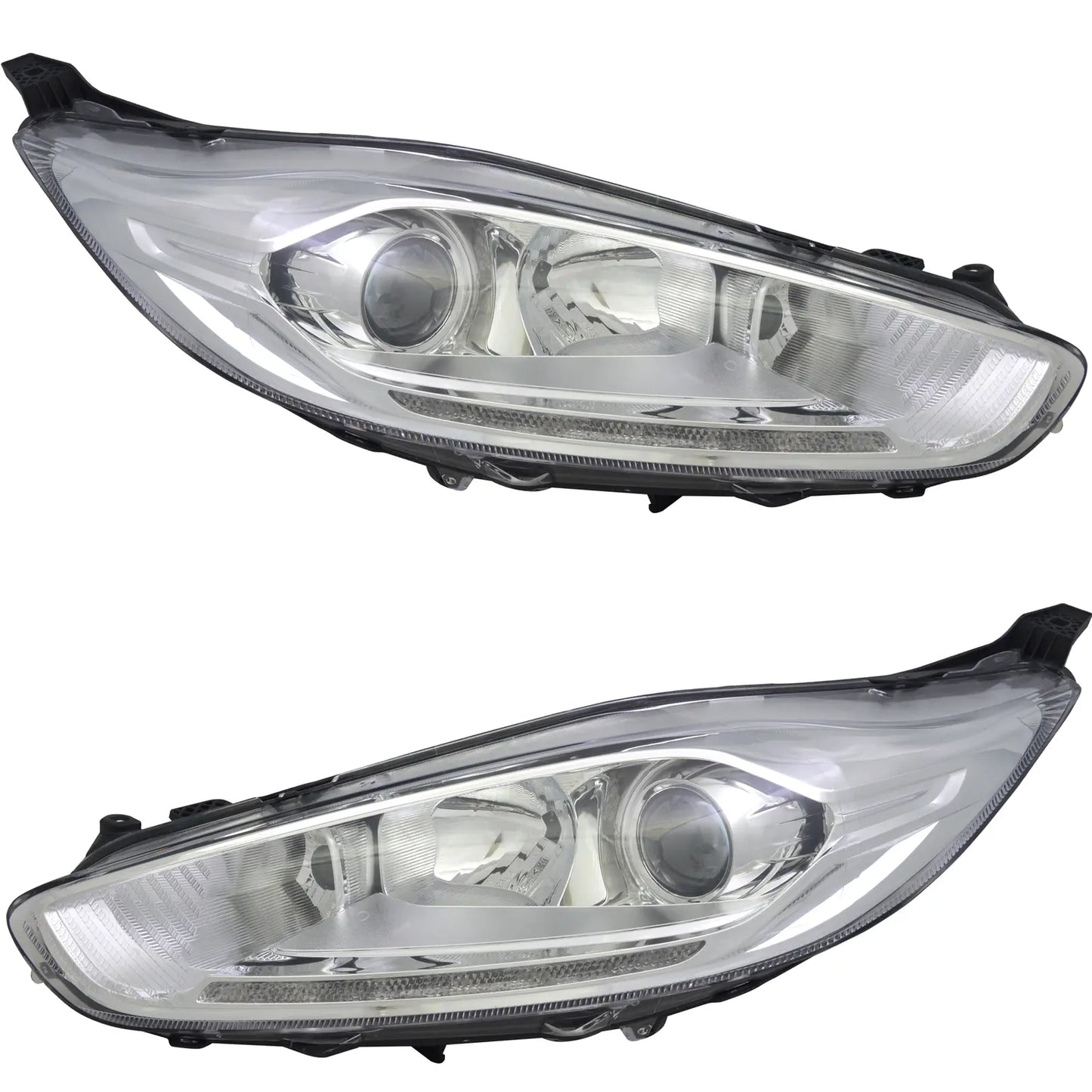 🔥Set fari per Ford Fiesta MK7 2012- DRL H1 H7 LWR attuatore cromato🔥