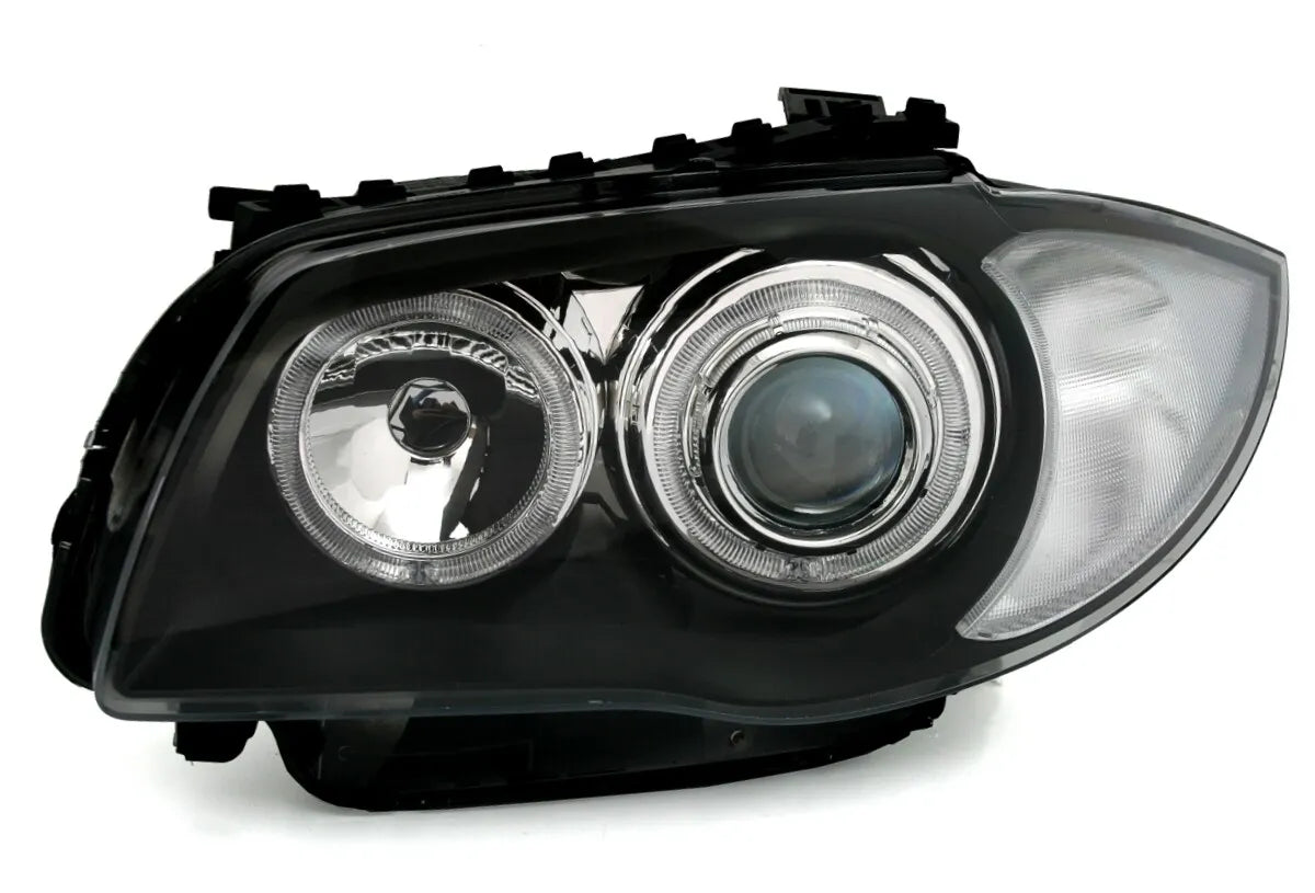 🔥Set fari Angel Eyes per BMW E81 E82 E87 E88 04-11 1 anello LED nero🔥