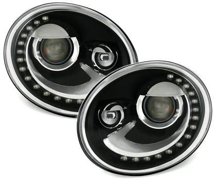🔥Set fari con luci di marcia diurna a LED per VW Beetle 5C2011 Ottica Eagle Eyes Xenon🔥