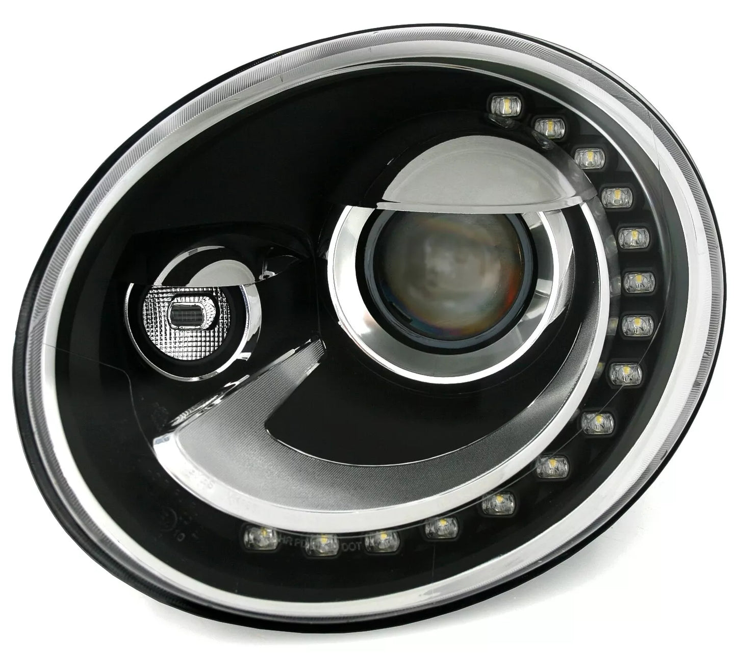 🔥Set fari con luci di marcia diurna a LED per VW Beetle 5C2011 Ottica Eagle Eyes Xenon🔥