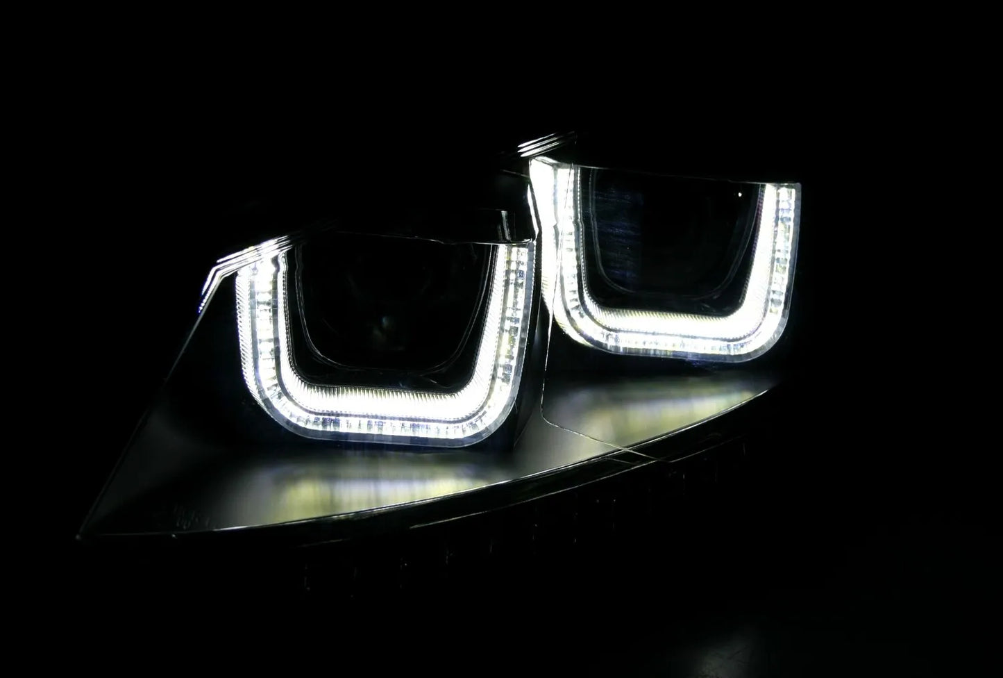 🔥Set fari indicatori LED per VW Polo 6R U-Tube luce di marcia diurna look nero🔥