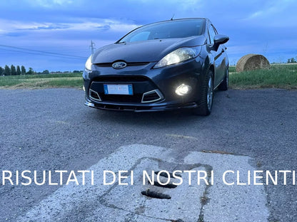 💥0937 SPLITTER ADATTO PER FORD FIESTA MK7 2008-2012 STANDARD NERO LUCIDO💥