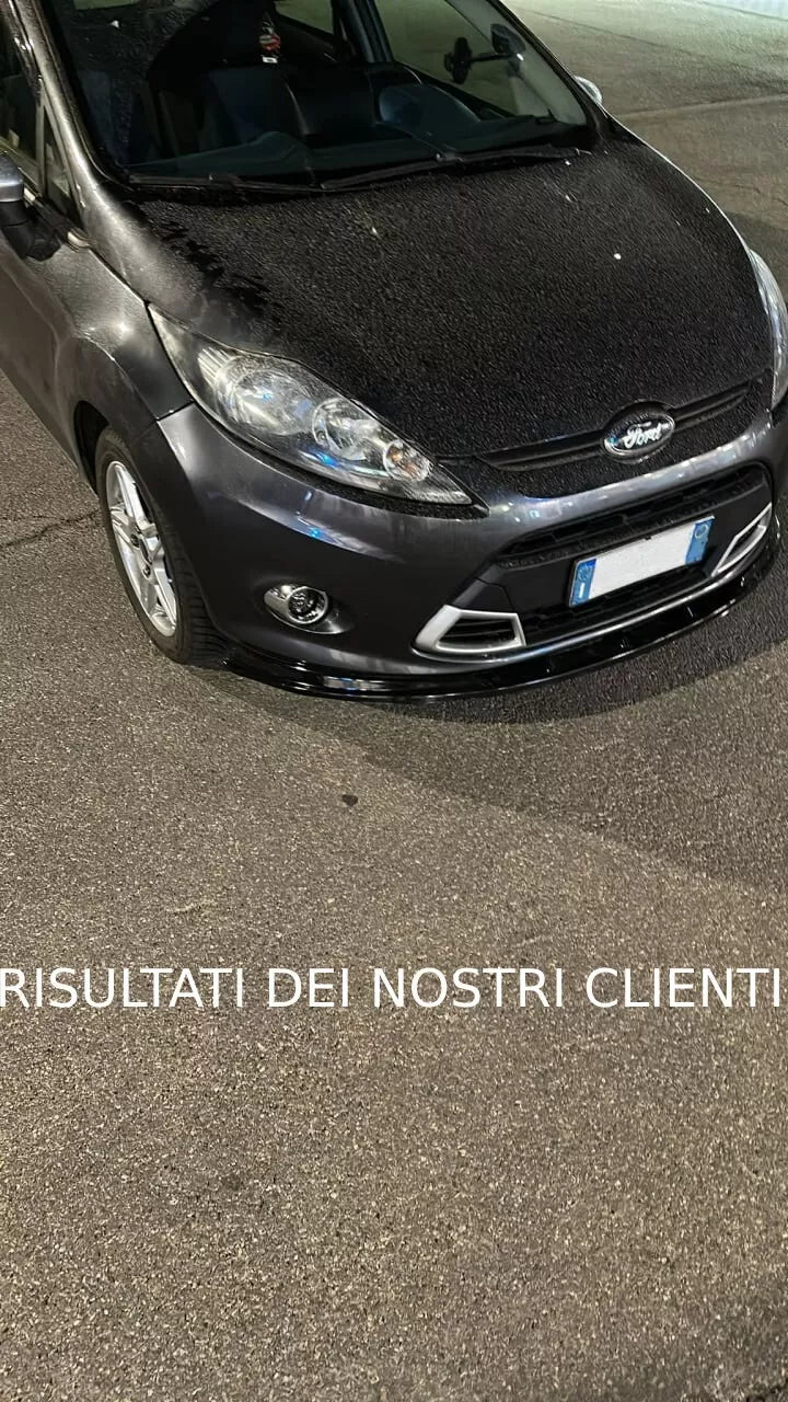 💥0937 SPLITTER ADATTO PER FORD FIESTA MK7 2008-2012 STANDARD NERO LUCIDO💥
