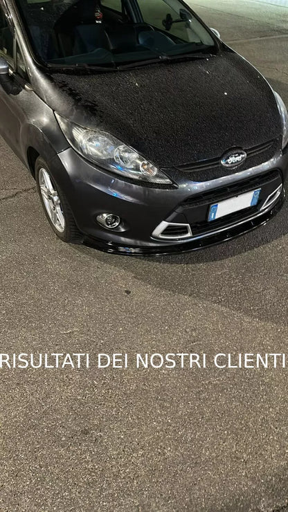 💥0937 SPLITTER ADATTO PER FORD FIESTA MK7 2008-2012 STANDARD NERO LUCIDO💥