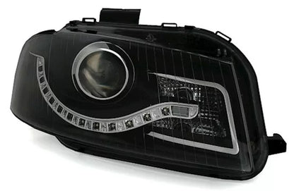 🔥Set fari neri per Audi A3 8P + 8PA con ottica luce di marcia diurna a LED🔥