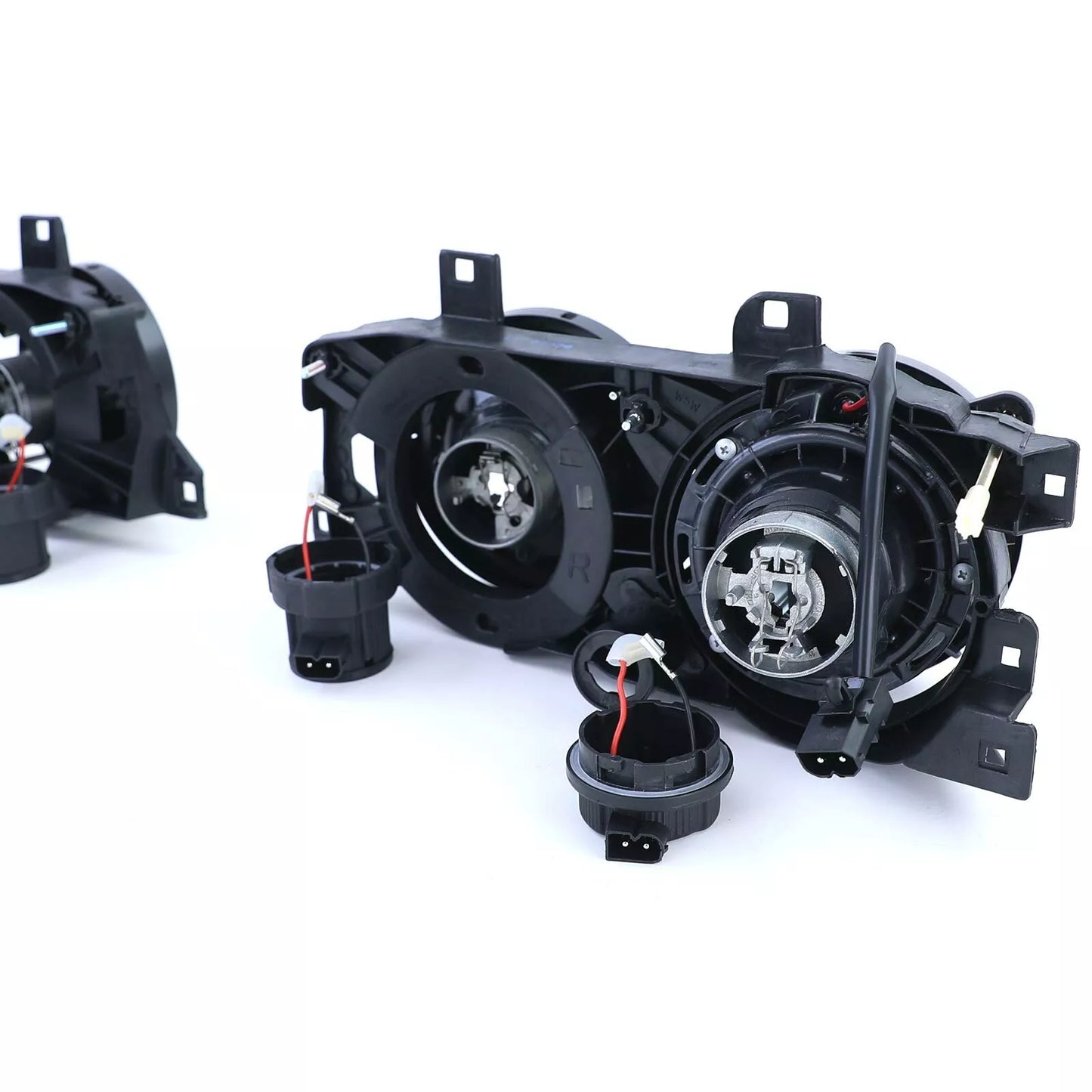 🔥Black Headlight Pair Suitable for BMW 5 Series E34 88-95 7 Series E32 🔥