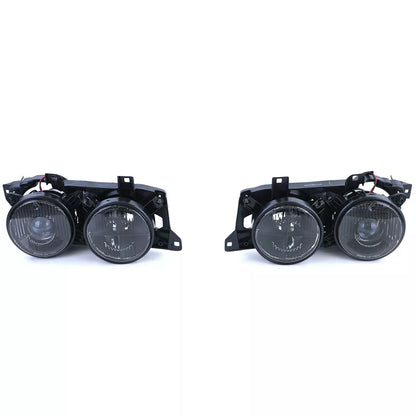 🔥Black Headlight Pair Suitable for BMW 5 Series E34 88-95 7 Series E32 🔥