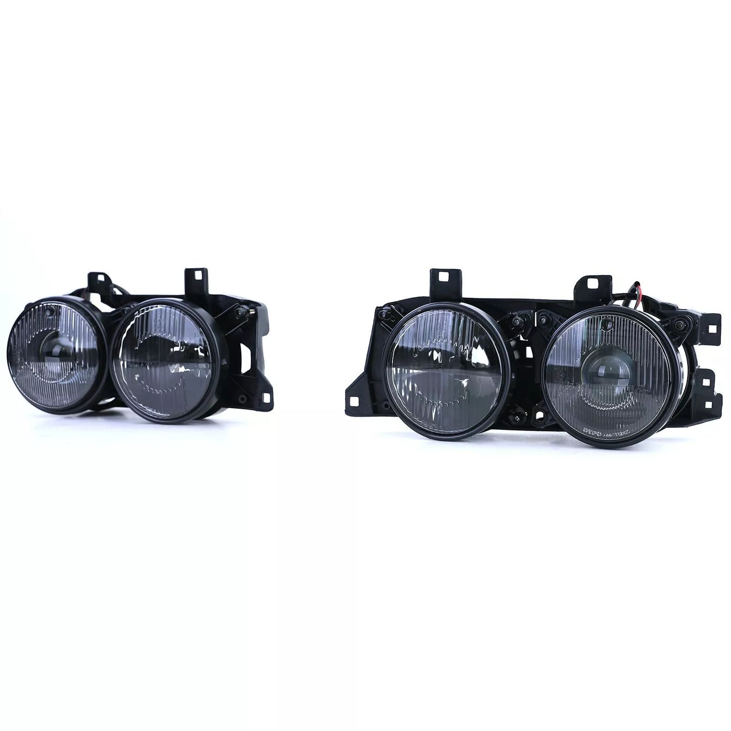 🔥Black Headlight Pair Suitable for BMW 5 Series E34 88-95 7 Series E32 🔥