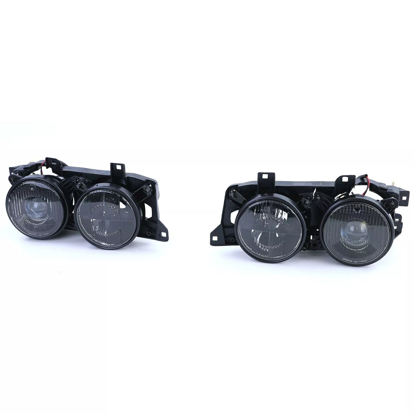 🔥Black Headlight Pair Suitable for BMW 5 Series E34 88-95 7 Series E32 🔥