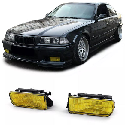 🔥Fendinebbia giallo a coste con supporto adatto per BMW E36 anche M3 90-99🔥