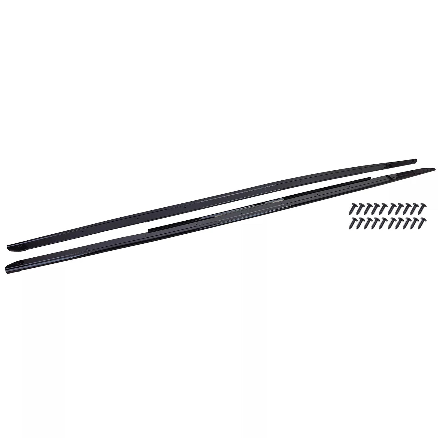 🔥 Minigonne laterali attaccate nere lucide per BMW Serie 5 F10 F11 2010-2017🔥