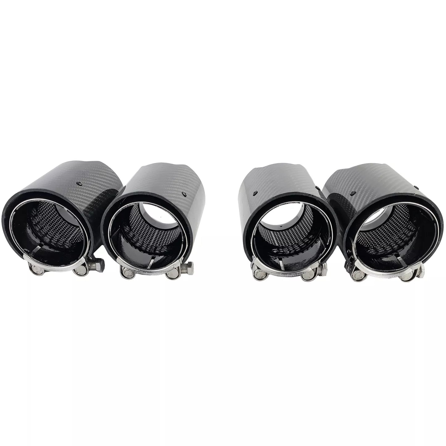 🔥4x terminali di scarico in carbonio per BMW M5 F10 M6 F12 F13 F06🔥
