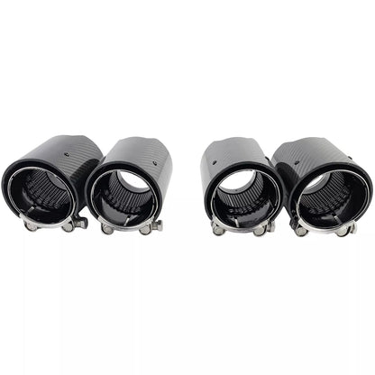 🔥4x terminali di scarico in carbonio per BMW M5 F10 M6 F12 F13 F06🔥