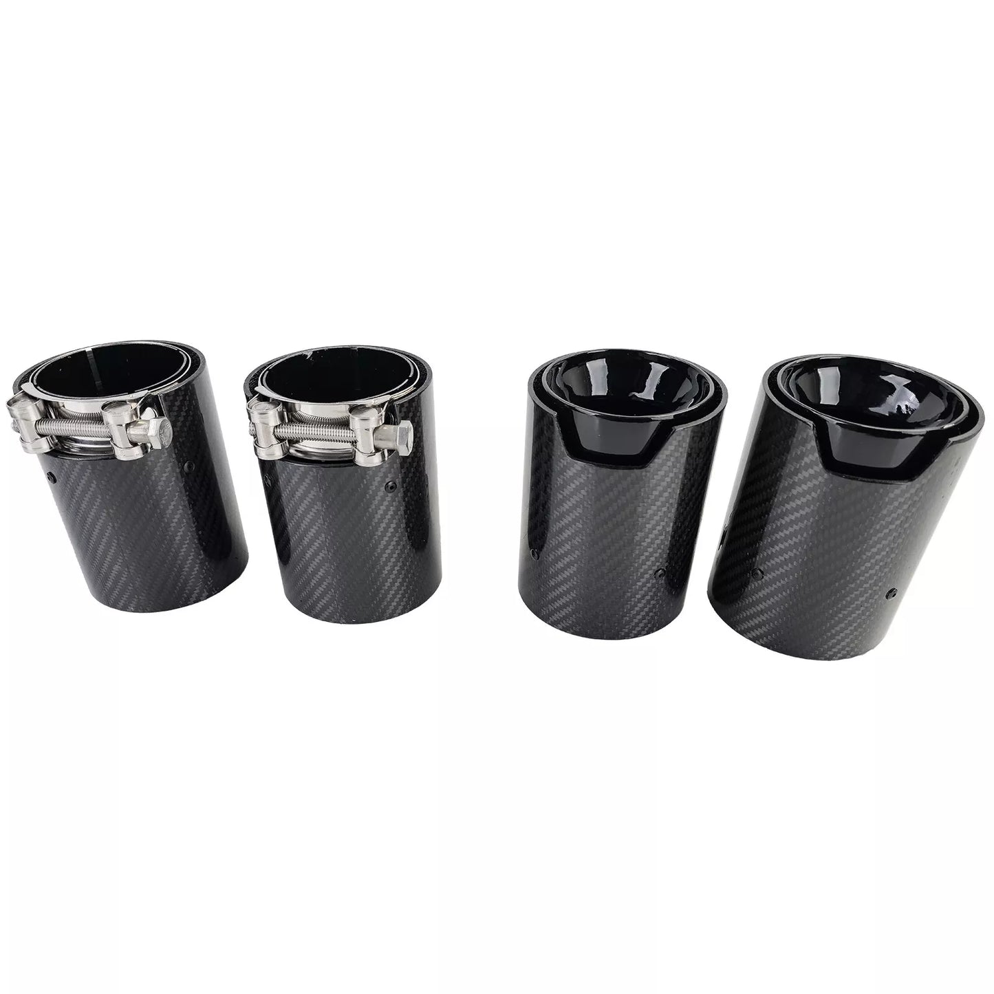 🔥4x terminali di scarico in carbonio per BMW M5 F10 M6 F12 F13 F06🔥