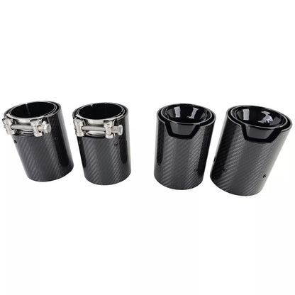 🔥4x terminali di scarico in carbonio per BMW M5 F10 M6 F12 F13 F06🔥