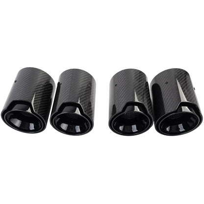 🔥4x terminali di scarico in carbonio per BMW M5 F10 M6 F12 F13 F06🔥