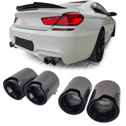 🔥4x terminali di scarico in carbonio per BMW M5 F10 M6 F12 F13 F06🔥