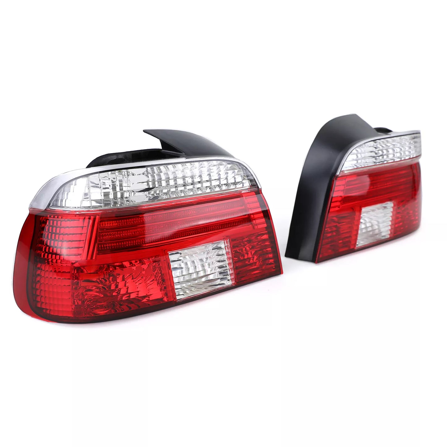 🔥Fanali posteriori in vetro trasparente rosso bianco cristallo per BMW Serie 5 E39 berlina 95-00🔥