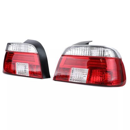 🔥Fanali posteriori in vetro trasparente rosso bianco cristallo per BMW Serie 5 E39 berlina 95-00🔥